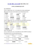 Ôn tập Tiếng Anh lớp 10 - Unit 6: An excursion