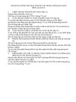 Nội dung ôn tập môn Lịch sử 8