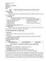 Giáo án sinh học 7 soạn  theo công văn 5512