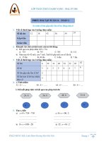 TOÁN 3: BÀI TẬP TUẦN 12