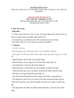 Giáo án chủ đề mĩ thuật 8, 9 kì 2 theo cv 5512