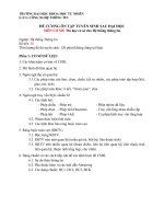 Môn cơ sở – Tin học cơ sở cho HTTT (ngành Hệ thống thông tin) cập nhật và áp dụng từ kỳ thi tuyển sinh đợt 1 năm 2020