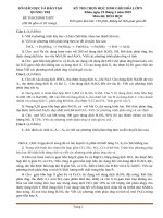 Tuyển tập đề thi học sinh giỏi hóa 9 kèm đáp án