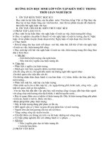 Nội dung ôn tập môn Ngữ văn 9