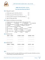 TOÁN 4: BÀI TẬP TUẦN 6