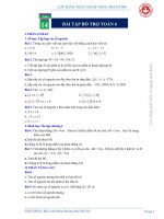 PHIẾU BÀI TẬP TOÁN 6 – TUẦN 14