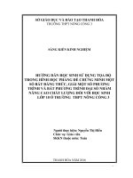 SKKN hướng dẫn học sinh sử dụng tọa độ trong hình học phẳng để chứng minh một số bất đẳng thức, giải một số phương trình và bất phương trình đại số nhằm nâng cao chất lượng đối với học sinh lớp 10 ở trường THPT