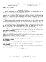 đề kiểm tra cuối kỳ 1 năm học 20202021 môn văn kèm gợi ý làm bài  thpt trung giã