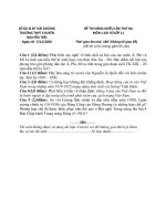 đề thi năng khiếu lần 3  năm học 20202021