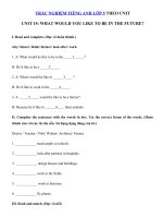 Tải Trắc nghiệm tiếng Anh lớp 5 Unit 15 What would you like to be in the future? - Bài tập tiếng Anh 5 theo từng Unit có đáp án
