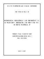 Tóm tắt luận án Tiến sĩ Xã hội học: Đánh giá sự hài lòng của bệnh nhân về sử dụng dịch vụ khám chữa bệnh tại một số bệnh viện công lập