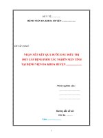 File WORD_Đề tài nghiên cứu khoa học: Nhận xét kết quả bước đầu điều trị  đợt cấp bệnh phổi tắc nghẽn mãn tính  tại bệnh viện đa khoa huyện