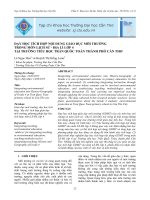 Dạy học tích hợp nội dung giáo dục môi trường trong môn Lịch sử - Địa lí lớp 4 tại Trường tiểu học Trần Quốc Toản thà