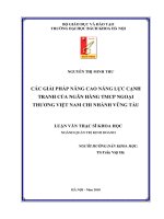 Các giải pháp nâng cao năng lực cạnh tranh của ngân hàng tmcp ngoại thương việt nam chi nhánh vũng tàu 