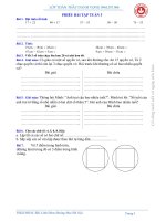 PHIẾU BÀI TẬP TOÁN 1 – TUẦN 3