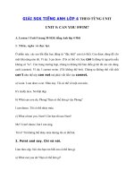 Tải Giải bài tập SGK tiếng Anh lớp 4 Unit 5: Can you swim? - Giải SGK tiếng Anh Unit 5 lớp 4 Can you swim?