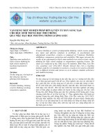 VậN DụNG MộT Số BIệN PHáP RèN LUYệN TƯ DUY SáNG TạO CHO HọC SINH TRUNG HọC PHổ THÔNG QUA VIệC DạY HọC PHƯƠNG TRìNH LƯợNG GIáC