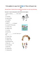 Tải Trắc nghiệm từ vựng Unit 10 lớp 5: When will sports day be? - Từ vựng tiếng Anh lớp 5 Unit 10 có đáp án
