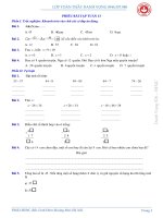 TOÁN 2: PHIẾU BÀI TẬP TUẦN 13