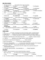 Đề thi thử vào 10 môn Tiếng Anh năm 2020 - 2021 có đáp án | Tiếng Anh, Đề thi vào lớp 10 - Ôn Luyện