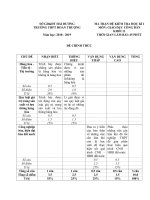 ĐỀ VÀ ĐÁP ÁN BÀI KIỂM TRA HỌC KÌ I MÔN GDCD LỚP 11, NĂM 2018 - 2019 | Trường THPT Đoàn Thượng