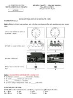 BÀI SỐ 2 - TIẾNG ANH 11 - CƠ BẢN | Trường THPT Đoàn Thượng