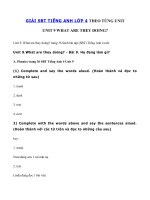 Tải Giải SBT tiếng Anh lớp 4 Unit 9: What are they doing? - Tiếng Anh 4 Unit 9 What are they doing?| Giải bài tập Unit 9 SGK tiếng Anh lớp 4 mới