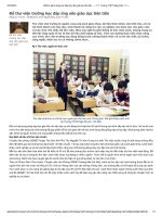 Để thư viện trường học đáp ứng nền giáo dục tiên tiến