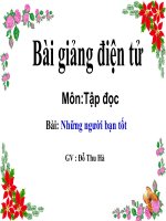 Tập đọc - Bài: Những người bạn tốt