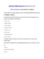 Tải Giải bài tập SBT Tiếng Anh lớp 4 Unit 18: What's your phone number? - Lời giải sách bài tập Tiếng Anh lớp 4 Unit 18