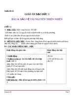 Giáo án Đạo đức 5 bài 14 Bảo vệ tài nguyên thiên nhiên | Lớp 5 - Ôn Luyện