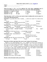 Tải Bài tập tiếng Anh lớp 10 Thí điểm Unit 1, 2, 3 có đáp án - Ôn tập thi giữa học kì 1 lớp 10 môn tiếng Anh Chương trình mới