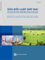 Sua doi luat dat dai de thuc day phat trien ben vung o Viet Nam