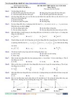 Đề thi thử THPTQG 2018 môn Vật lý - THPT Ứng Hòa A - Hà Nội có đáp án