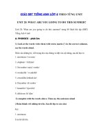 Tải Giải bài tập SBT Tiếng Anh lớp 4 Unit 20: What are you going to do this summer? - Lời giải sách bài tập Tiếng Anh lớp 4 Unit 20