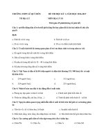 Đề thi thử học kì 1 môn Địa lý lớp 10 THPT Lê Quý Đôn có đáp án | Vật Lý, Lớp 10 - Ôn Luyện