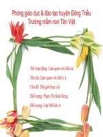 giáo án tuần 18 : Động vật sống trong rừng