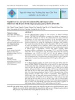 Nghiên cứu các yếu tố ảnh hưởng đến khả năng trích ly dịch quả sơ ri (Magnolyophyta glabra) bằng enzyme