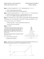 Đề thi vào lớp 10 môn Toán năm 2019 - 2020 THCS Nguyễn Văn Tố | Toán học, Đề thi vào lớp 10 - Ôn Luyện