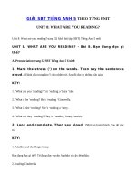 Tải Giải SBT Tiếng Anh lớp 5 Unit 8: What are you reading? - Tiếng Anh 5 Unit 8 What are you reading?| Giải sách bài tập Tiếng Anh 5 mới Unit 8