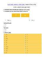 Tải Giải bài tập SBT tiếng Anh lớp 3 Unit 4: How old are you? - Giải bài tập Unit 4 SBT tiếng Anh lớp 3 trang 16 chi tiết nhất