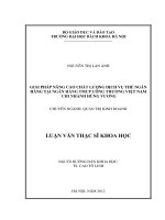 Giải pháp nâng cao chất lượng dịch vụ thẻ thanh toán tại ngân hàng tmcp công thương việt nam – chi nhánh hùng vương 