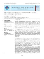 ĐIỀU KHIỂN TẮC NGHẼN TRONG GIAO THỨC TRUYỀN ĐA ĐƯỜNG  CHO CÁC ỨNG DỤNG MULTIMEDIA