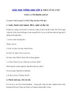 Tải Giải bài tập SGK Tiếng Anh lớp 4 Unit 2: I'm from Japan - Giải Unit 2 trang 12 17 SGK tiếng Anh lớp 4 đầy đủ nhất