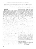 Kết quả trung hạn phẫu thuật fontan với ống nối ngoài tim tại trung tâm tim mạch – Bệnh viện E