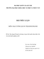 Xây dựng kế hoạch, nội dung và quy trình tuyển chọn nhân viên cho một doanh nghiệp cụ thể