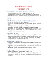 NỘI DUNG BÀI HỌC MÔN VẬT LÝ 9 - TUẦN 28