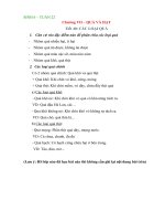 NỘI DUNG GHI BÀI MÔN SINH 6 - TUẦN 22-23