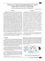 ĐÁNH GIÁ CÁC PHƯƠNG PHÁP ĐIỀU KHIỂN TẮC NGHẼN TRONG DỊCH VỤ TRUYỀN TẢI ĐA ĐƯỜNG