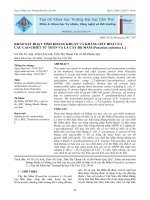 Khảo sát hoạt tính kháng khuẩn và kháng oxy hoá của các cao chiết từ thân và lá cây Bọ Mắm (Pouzolzia zeylanica L.)